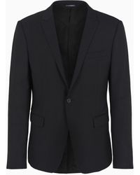 Emporio Armani - Slim Fit Single-Breasted Jacket - Lyst