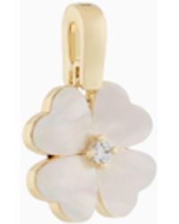 Emporio Armani - Mother Of Pearl Clover Charm - Lyst