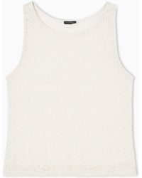 Emporio Armani - Floral Pattern Beachwear Top - Lyst
