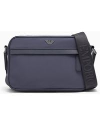 Emporio Armani - Crossbody Bag With A Front Zip Pocket And Adjustable Strap - Lyst