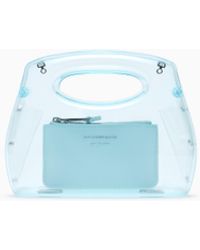 Emporio Armani - Pvc Clutch Bag With Shoulder Strap - Lyst