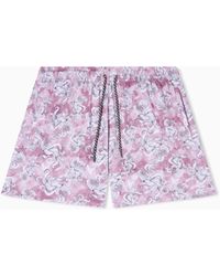 Emporio Armani - Sea Animals Print Swim Shorts - Lyst