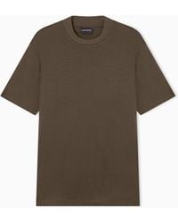 Emporio Armani - Travel Essential Lyocell-Blend Jersey T-Shirt - Lyst