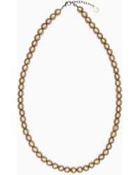 Emporio Armani - Oversized Necklace With Spheres - Lyst