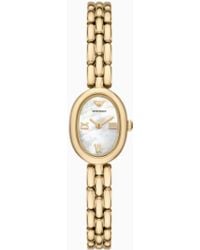 Emporio Armani - Two-Hand-Tone Stainless Steel Watch - Lyst