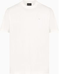 Emporio Armani - Travel Essential T-shirt Aus Merzerisiertem Jersey - Lyst