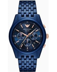 Emporio Armani - Chronograph Ceramic Watch - Lyst