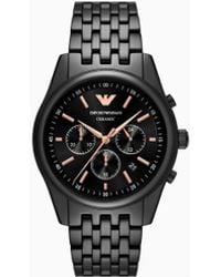 Emporio Armani - Chronograph Ceramic Watch - Lyst