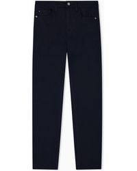Emporio Armani - Vaqueros J20 De Cintura Alta Y Pernera Superajustada En Denim Elástico - Lyst