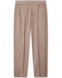 Emporio Armani - Double-Jersey Trousers With Micro Eagle Logo Band - Lyst