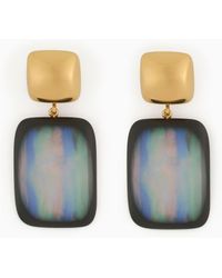Emporio Armani - Oversize Multicoloured Pendant Earrings - Lyst