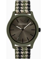 Emporio Armani - Three-Hand #Tide Ocean Material Nylon Fabric Watch - Lyst