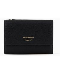 Emporio Armani - Myea Bifold Wallet With Deer Print - Lyst