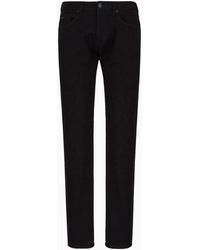 Emporio Armani - J45 Regular-Fit, Washed Twill 10.5 Oz Comfort-Denim Jeans - Lyst