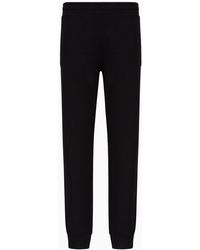 Emporio Armani - Modal-blend Jersey-fleece Joggers - Lyst