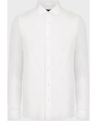 camicia nera uomo armani