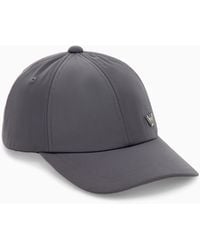 Emporio Armani - Six-Panel Baseball Cap With Cotton Lining And Curved Brim - Lyst