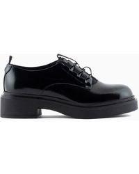 Emporio Armani - Brushed Leather Brogues - Lyst