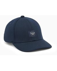 Emporio Armani - Satin Label Baseball Cap With Patch - Lyst