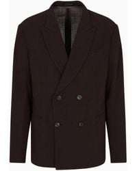Emporio Armani - Double-Breasted Jacket - Lyst