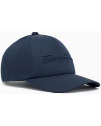 Emporio Armani - Baseball Cap With Embroidery - Lyst
