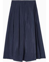 Emporio Armani - Technical Crepon Skirt - Lyst