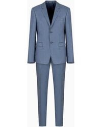 Emporio Armani - Single-Breasted Slim-Fit Suit - Lyst