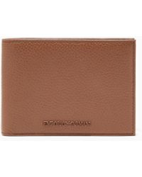 Emporio Armani - Portemonnaie Aus Getrommeltem Leder Mit Kartenetui - Lyst