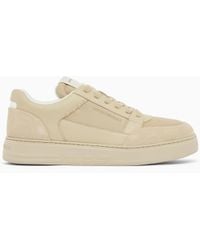 Emporio Armani - Cordura Sneakers With Suede Details - Lyst