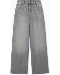 Emporio Armani - Five-Pocket Wide-Leg Jeans - Lyst