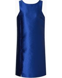Emporio Armani - Kurzes Kleid Aus Stoff Mit Shantung-Effekt - Lyst