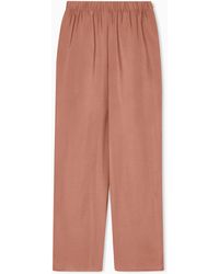 Emporio Armani - Icon Modal Muslin Elasticated-Waist Trousers - Lyst
