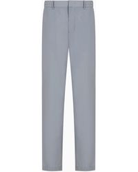 Emporio Armani - Hose Aus Stretch-Nylon Mit Elastischem Einsatz Im Rücken - Lyst
