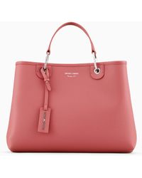 Emporio Armani - Medium Myea Shopper Bag With Deer Print - Lyst