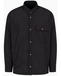 Emporio Armani - Water-repellent, Lightweight Nylon Shirt Jacket - Lyst
