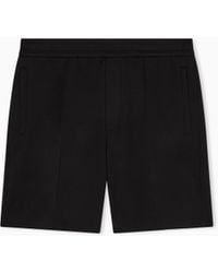 Emporio Armani - Double-Jersey Bermuda Shorts With Ribs - Lyst