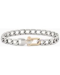 Emporio Armani - Two-Tone Stainless Steel Chain Bracelet - Lyst