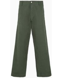 Emporio Armani - Sustainability Values Capsule Collection Organic Bull Trousers - Lyst