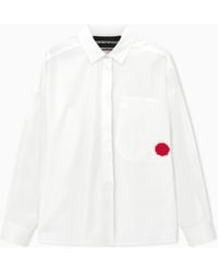 Emporio Armani - Poplin Shirt With Valentine's Day Capsule Patch - Lyst