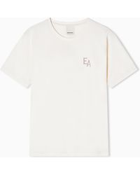 Emporio Armani - Eagle Club Jersey T-Shirt With Print - Lyst