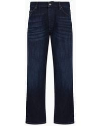Emporio Armani - Jeans J69 In Loose Fit Aus Washed-denim - Lyst