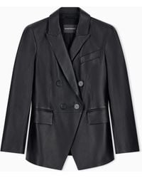 Emporio Armani - Slim-Fit Double-Breasted Blazer - Lyst