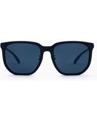 Emporio Armani - Square Sunglasses Asian Fit - Lyst