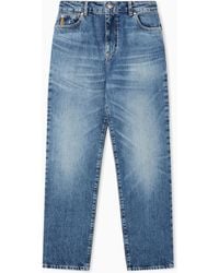 Emporio Armani - J3H Regular Fit, Stonewashed Denim Jeans - Lyst