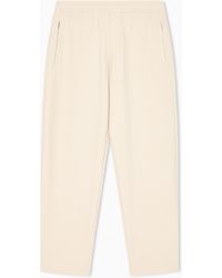 Emporio Armani - Jersey Piqué Travel Essential Pants - Lyst