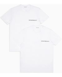 Emporio Armani - Pack 2 T-Shirt Loungewear Core Logoband - Lyst