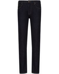 Emporio Armani - J45 Regular-Fit, Washed Twill 11.5 Oz Comfort-Denim Jeans - Lyst