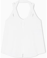 Emporio Armani - Flowing Micro Leopard Spot Jacquard Top - Lyst