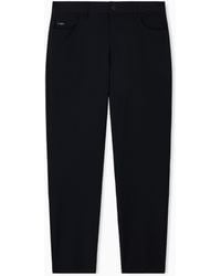 Emporio Armani - J05 Regular-Fit, Stretch-Nylon Twill Trousers - Lyst