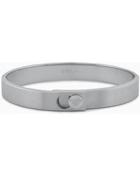 Emporio Armani - Stainless Steel Bangle Bracelet - Lyst